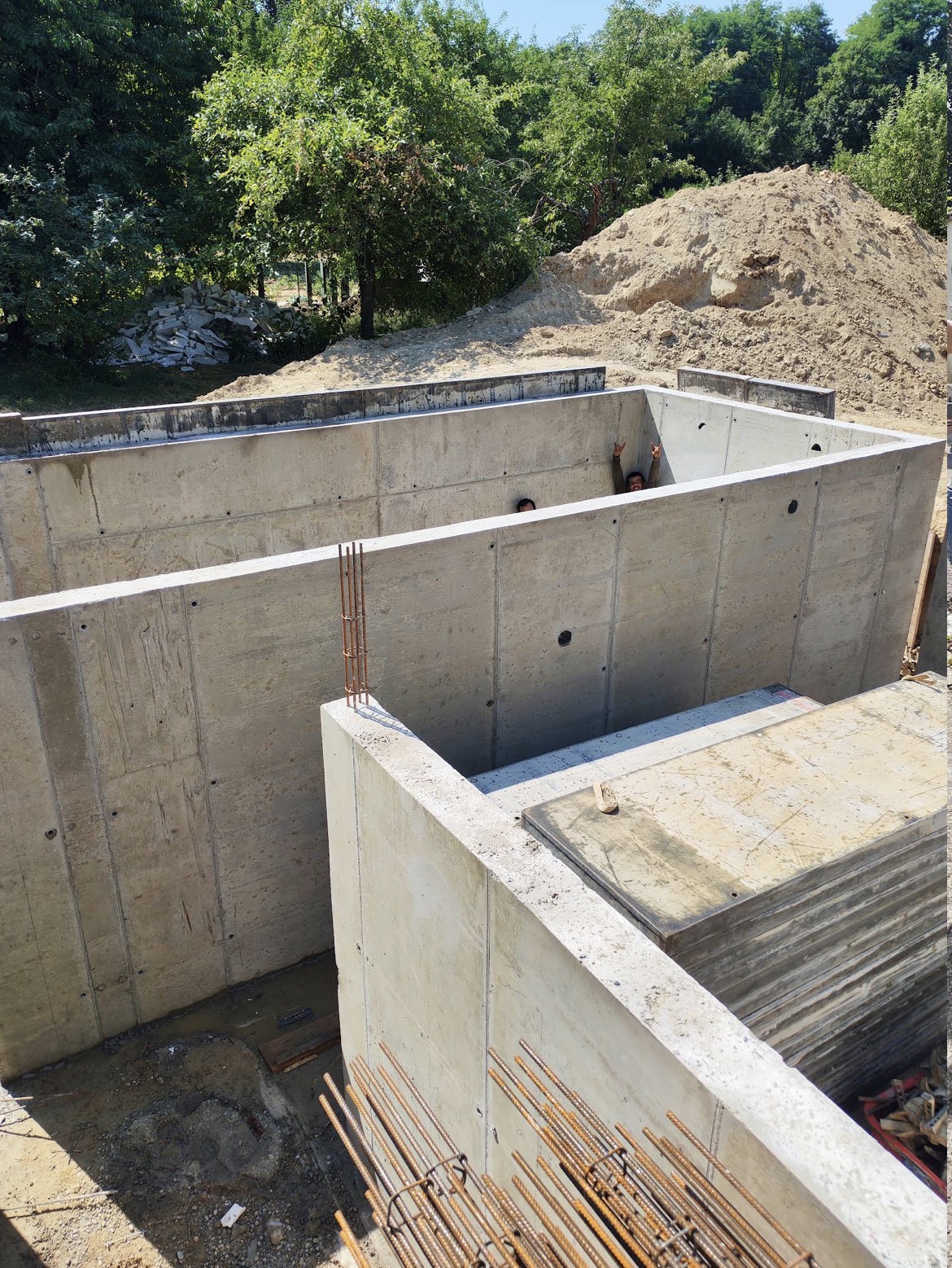 Ouvrage en béton réalisé sur un chantier Bati-Man